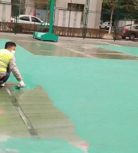 昌江球场地面翻新